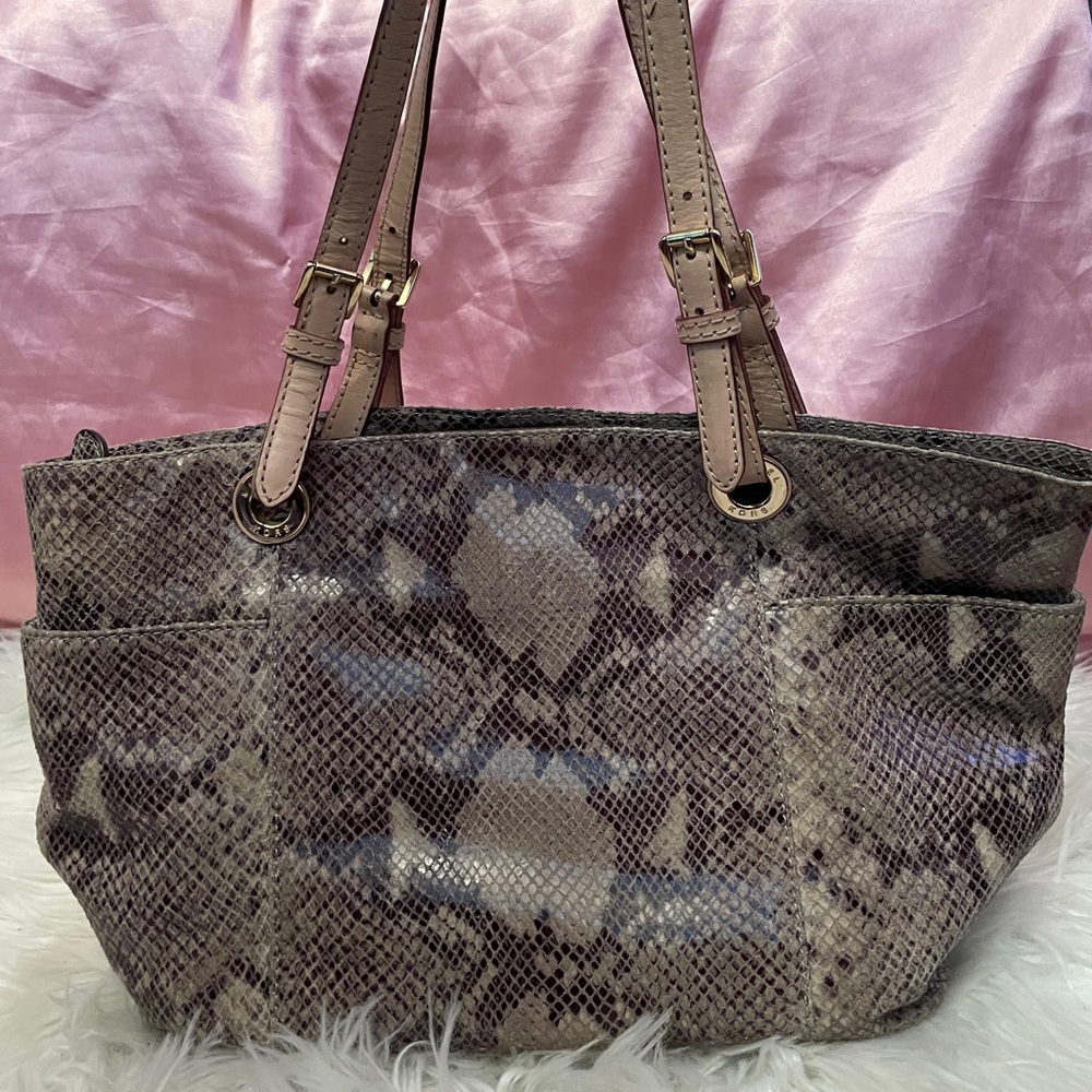 Michael Kors Snake Print Shoulder Bag - Picture 2 of 6